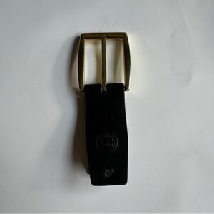 Torino Men’s Black Leather and Gold Belt Buckle ONLY! Belt not included